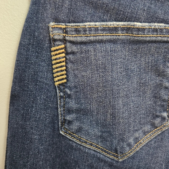 PAIGE Dark Blue Ankle & Cropped Jeans - Picture 8 of 15